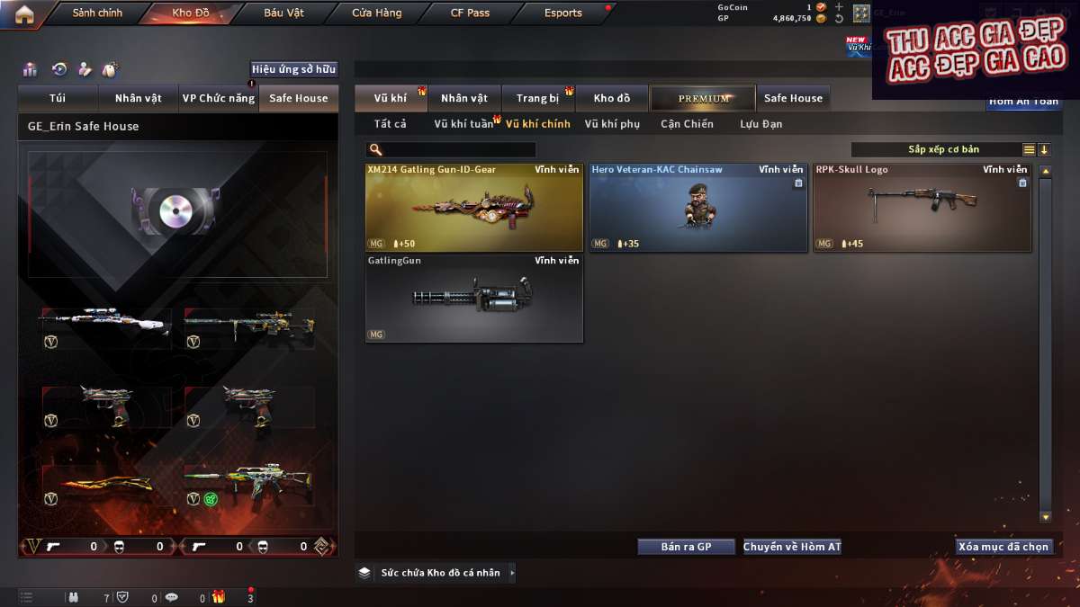 shop acc cf uy tin gia re